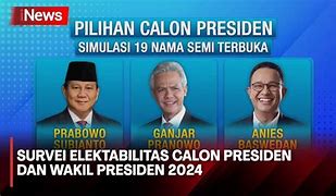 Tuliskan Semua Calon Kandidat Presiden Dan Wakil Presiden Indonesia Tahun 2024